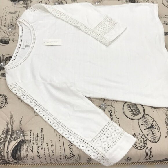 Charter Club Crochet-Inset Top - Picture 5 of 9